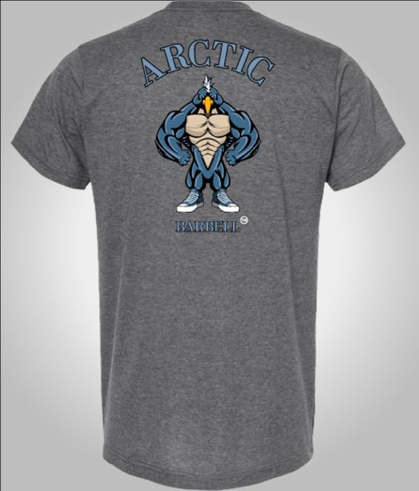 Heather Charcoal Fitness Shirt - Back | Arctic Barbell