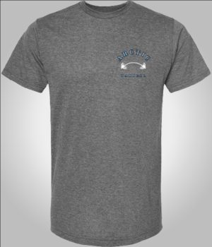 Heather Charcoal Fitness Shirt - Front | Arctic Barbell