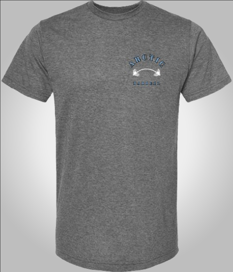 Heather Charcoal Fitness Shirt - Front | Arctic Barbell