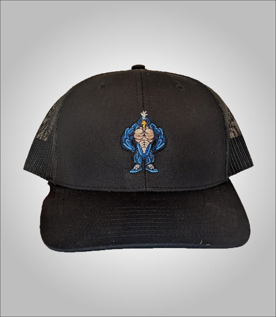 Black Trucker Hat - Front | Arctic Barbell