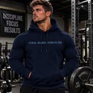 Cold Hard Strength Hoodie - Navy